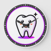 歯科医 |歯 ラージ壁時計 (正面)