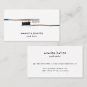 歯科医 |水彩歯歯科衛生士 名刺 (正面/裏面)