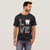 歯科医 – Love with Tooth Graphic Tシャツ (正面フル)