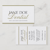 歯科医DDSファミリー歯科 – 利用可能なレターヘッド 名刺 (正面/裏面)