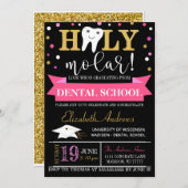 歯科卒業招待状-チャルクボード 招待状 (正面/裏面)