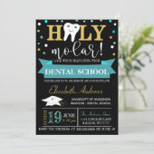 歯科卒業招待状 - 黒板 招待状 (スタンド正面)