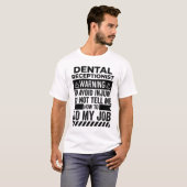 歯科受付警告員 Tシャツ (正面フル)