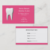 歯科名刺とアポイントメントカード 予約カード (正面/裏面)