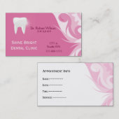 歯科名刺とアポイントメントカード 予約カード (正面/裏面)