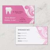 歯科名刺とアポイントメントカード 予約カード (正面/裏面)