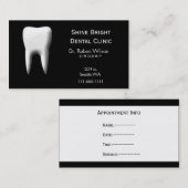 歯科名刺とアポイントメントカード 予約カード (正面/裏面)