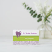 歯科名刺のかわいいハートの歯はページを一周します 予約カード (スタンド正面)