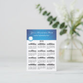 歯科名刺のカレンダー 名刺 (スタンド正面)