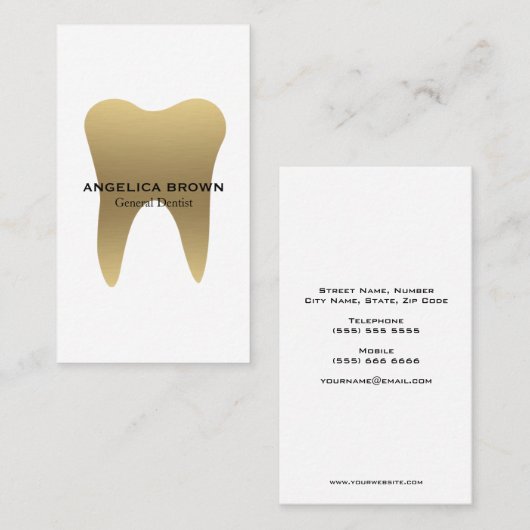 歯科名刺 名刺 (正面/裏面)