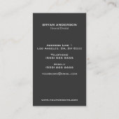 歯科名刺 名刺 (裏面)