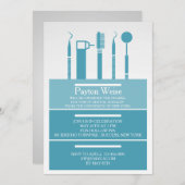 歯科器具卒業招待状 招待状 (正面/裏面)