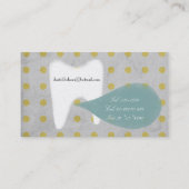 歯科外科の歯牙の名刺 名刺 (裏面)