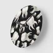 歯科夢の歯の壁時計 ラウンド壁時計 (傾斜)