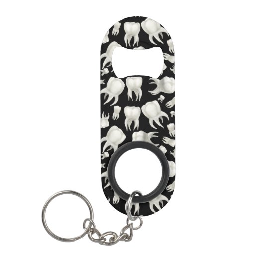 歯科夢の歯科医の歯の栓抜き キーホルダー栓抜き (正面)