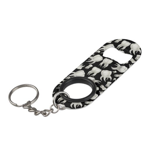 歯科夢の歯科医の歯の栓抜き キーホルダー栓抜き (正面アングル)