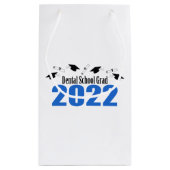 歯科大学2022年卒業（青） スモールペーパーバッグ (裏面)