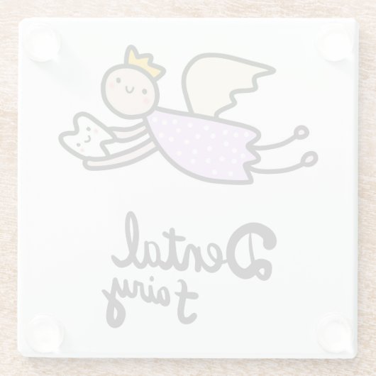 歯科妖精 ガラスコースター (裏面)