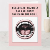 歯科学おもしろい校卒業 カード (正面)