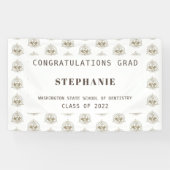 歯科学パーソナライズされた校卒業旗 横断幕 (横)