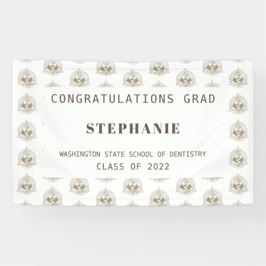 歯科学パーソナライズされた校卒業旗 横断幕 (横)
