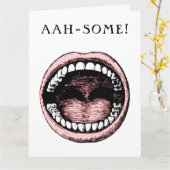 歯科学校の卒業生 カード (黄色い花)