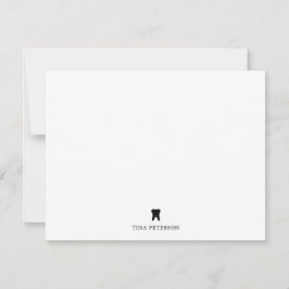 歯科学校の卒業祝いパーソナライズされた- ノートカード