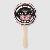 歯科学校卒業ノベルティ ハンドファン (裏面)