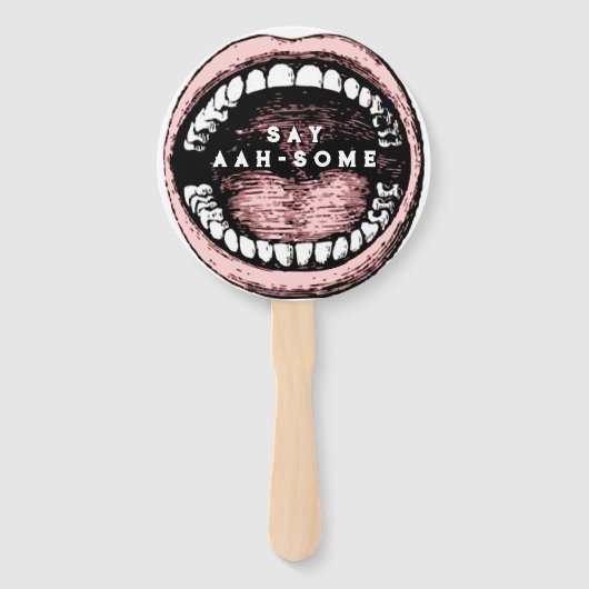 歯科学校卒業ノベルティ ハンドファン (裏面)