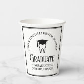 歯科学校卒業パーソナライズされた会 紙コップ (裏面)
