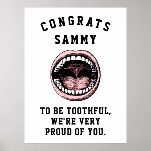 歯科学校卒業ポスター ポスター (正面)