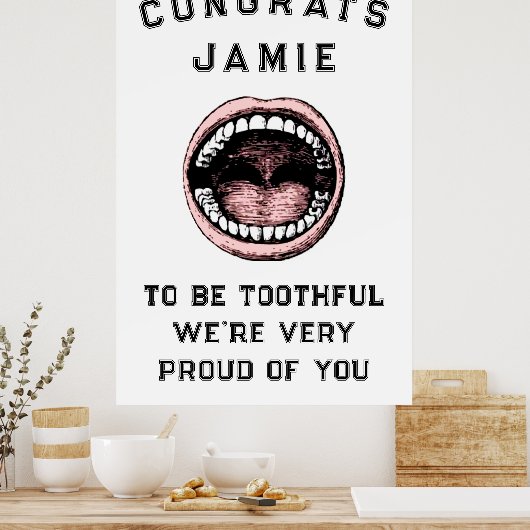 歯科学校卒業ポスター ポスター (キッチン)