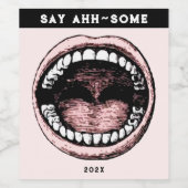 歯科学校卒業ワインラベル ワインラベル (シングルラベル)