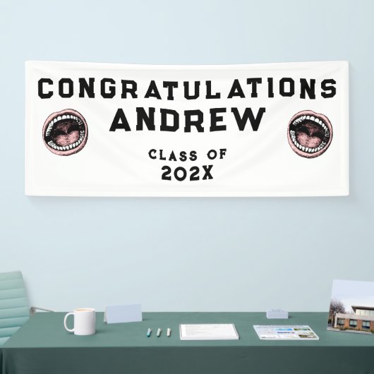 歯科学校卒業党 横断幕 (トレードショー)