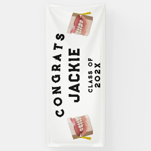 歯科学校卒業党 横断幕 (縦)