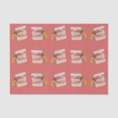 歯科学校卒業式パーティギフトティッシュペーパー 薄葉紙 (正面)