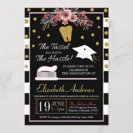 歯科学校卒業招待状-フローラ 招待状