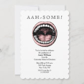 歯科学校卒業招待状 招待状 (正面)