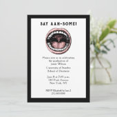 歯科学校卒業招待状 招待状 (スタンド正面)