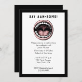 歯科学校卒業招待状 招待状 (正面/裏面)