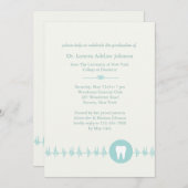 歯科学校卒業招待状 招待状 (正面/裏面)