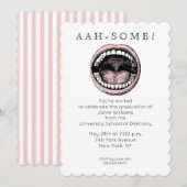 歯科学校卒業招待状 招待状 (正面/裏面)