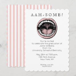 歯科学校卒業招待状 招待状