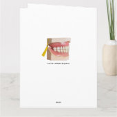 歯科学校卒業歯科おめでとう カード (裏面)