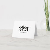 歯科学校卒業 サンキューカード (正面)