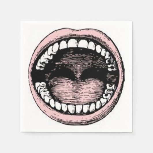 歯科学校卒業 スタンダードカクテルナプキン (正面)