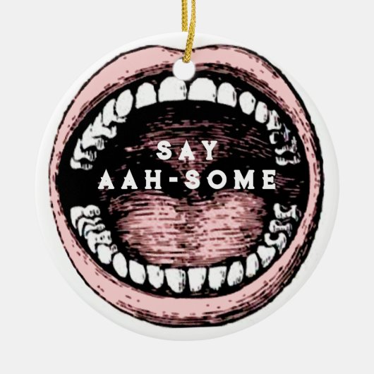 歯科学校卒業 セラミックオーナメント (正面)