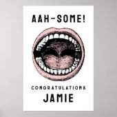 歯科学校卒業 ポスター (正面)