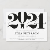 歯科学校卒業 招待状 (正面)