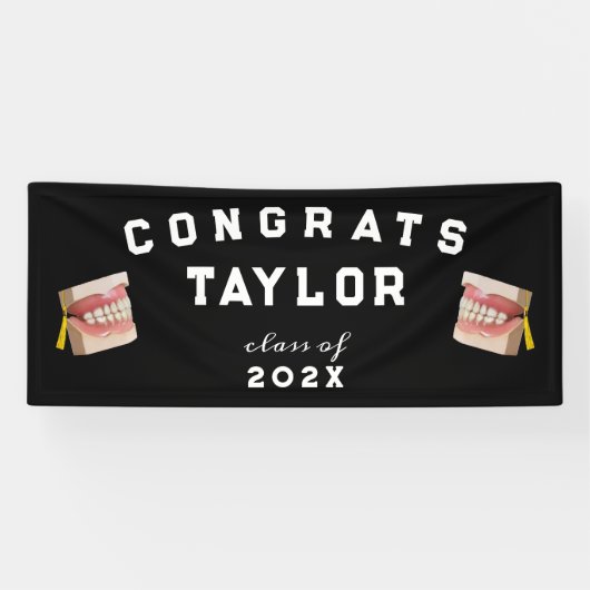 歯科学校卒業 横断幕 (横)